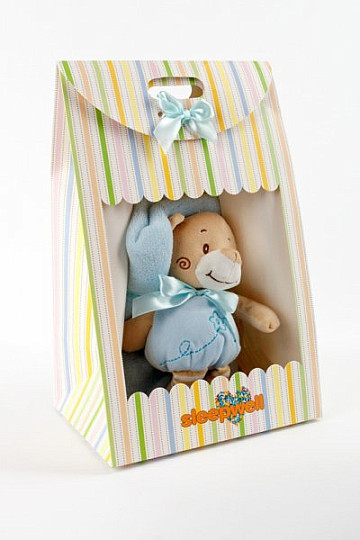 Set regalo per bambini con orsetto blu