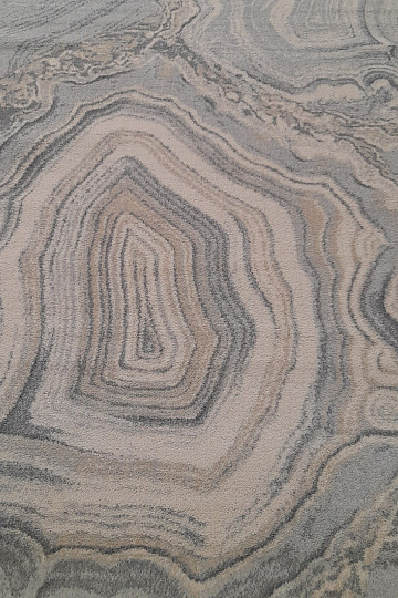 Lussuoso tappeto di lana ISFAHAN Efez grigio