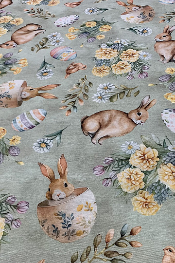 Tessuto decorativo BUNNY LONNIE verde