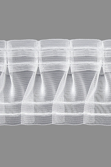 Nastro arricciato per tende ZIGZAG 8 cm, 1:2