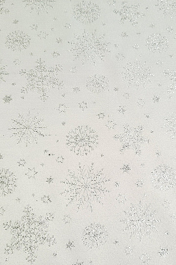 Tessuto decorativo in Teflon FLAKES COPO LUREX argento
