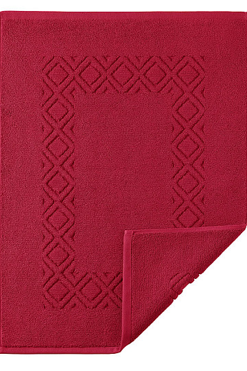 Tappetino da bagno in spugna DENVER rosso