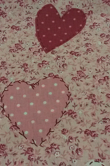 Tessuto in cotone LIBERTY cuore grande