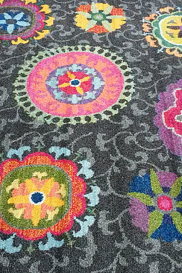 Tappeto in pezzi MANDALA marrone