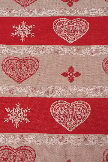 Tessuto decorativo a righe jacquard rosse