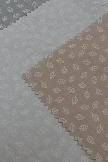 Tessuto decorativo in cotone foglia TELMA