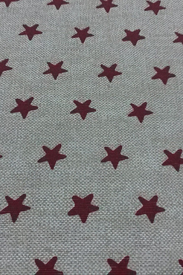 Tessuto decorativo STELLE bordeaux
