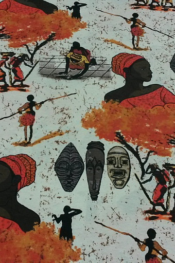 Tessuto decorativo di design AFRIKA tera