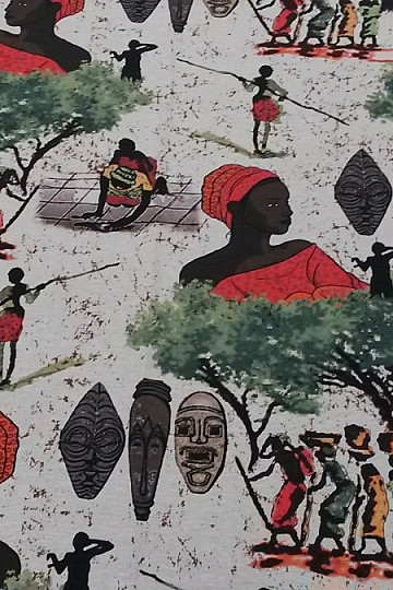 Tessuto decorativo di design AFRICA verde