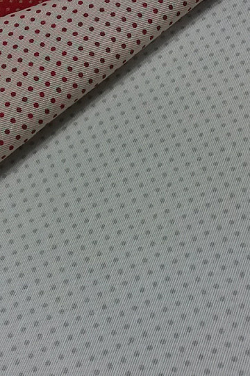 Tessuto decorativo ALBY pois grigio crema