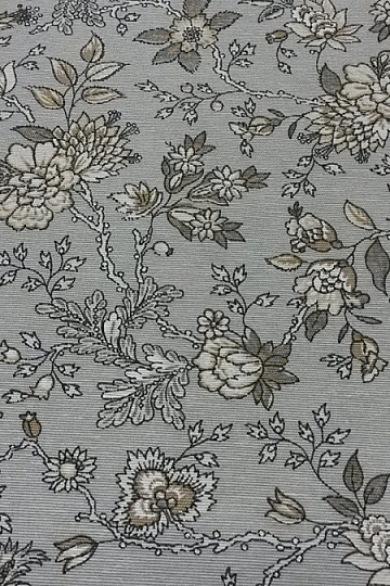Tessuto decorativo Fiori NATHALIE grigio
