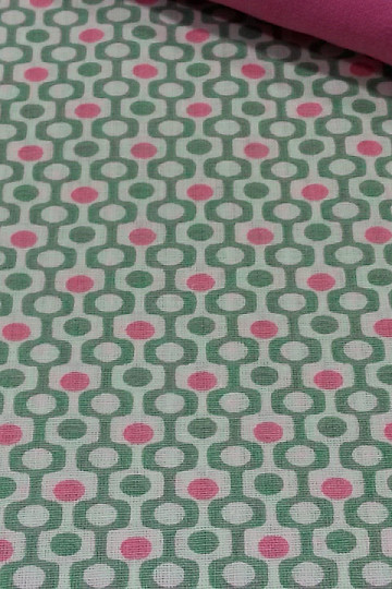 Tessuto decorativo PEIXO MENTHE/CORAL