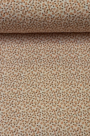 Tessuto decorativo TWIST F01 fiorellino arancione