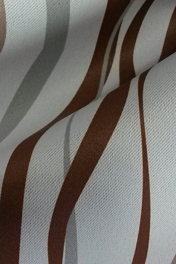 Tessuto decorativo 10024-01 riga marrone