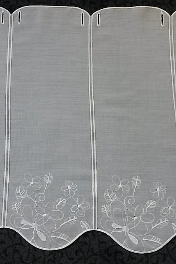 Tenda in vetro colorato 11566 bianco
