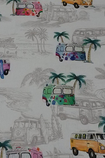 Tessuto decorativo FLORIDA SURF LIFE digitale