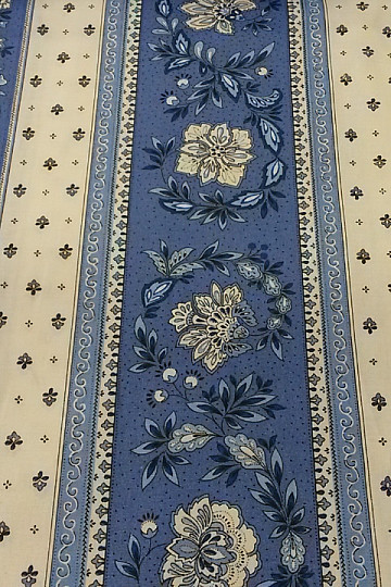 Tessuto di cotone VOLKS a righe blu