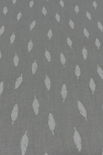 Tessuto di cotone Grigio piuma