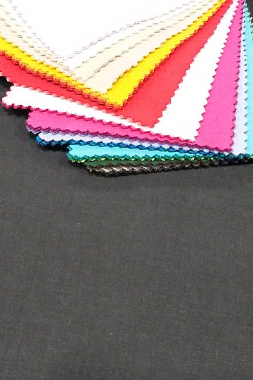 Tessuto di cotone UNI nero carbone