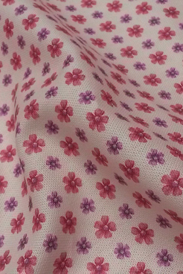 Tessuto decorativo CLARA FLOWERS rosa