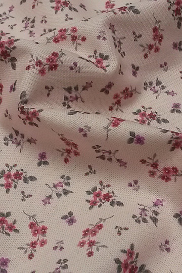 Tessuto decorativo LENNY FLOWERS rosa