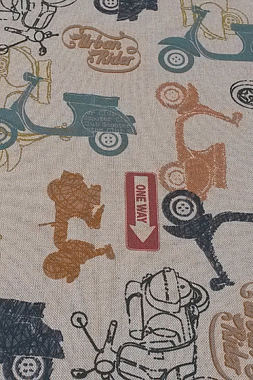 Tessuto decorativo per scooter VESPA, stampa digitale