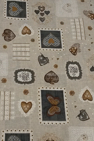Tessuto decorativo CARLA grigio