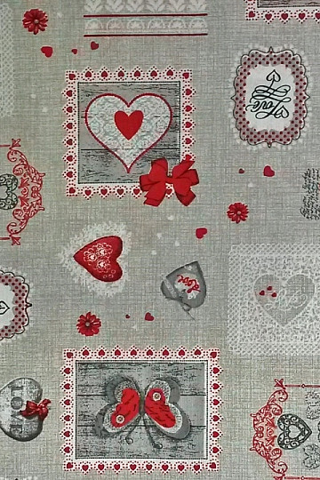 Tessuto decorativo CARLA rosso