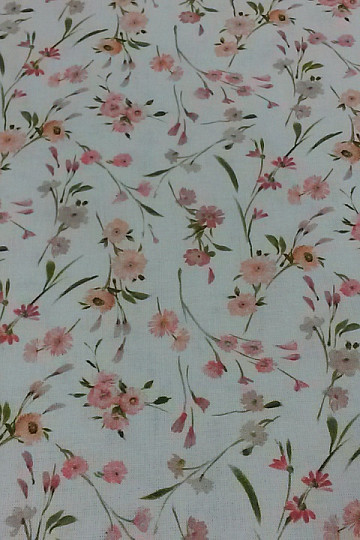 Tessuto di cotone JARDINS C rosa