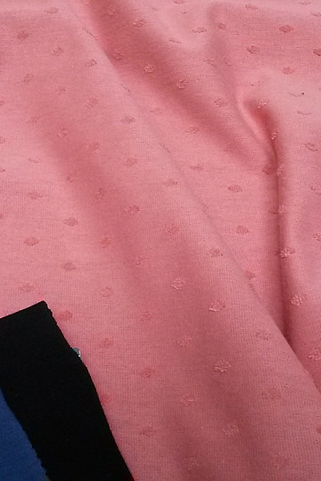 Maglia di cotone RILIEVO corallo