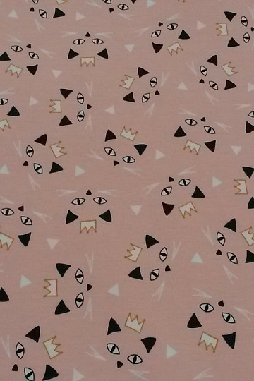Maglia di cotone stampa MAOUCHA CAT rosa