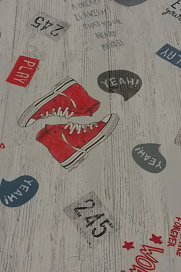 SNEAKERS in tessuto decorativo per bambini
