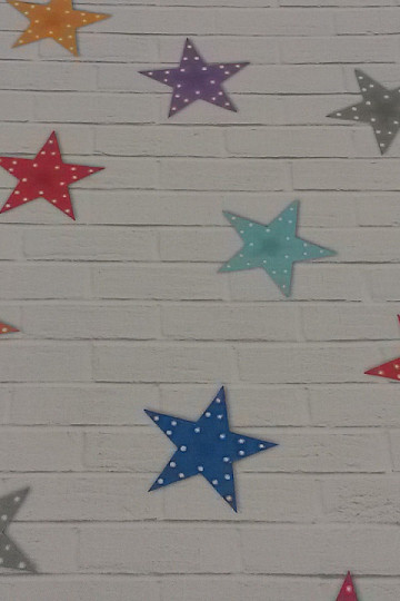 Tessuto decorativo per bambini STARS