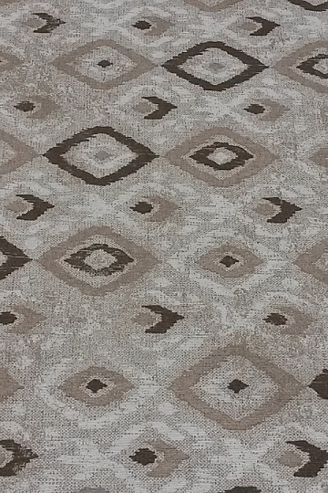 Tessuto decorativo TULUM ROMBO marrone