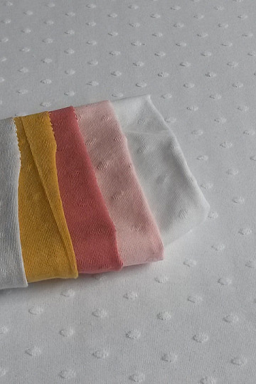 Maglia di cotone RILIEVO bianco