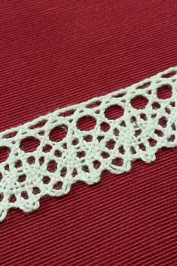 Laccio in cotone 75239 19 mm panna