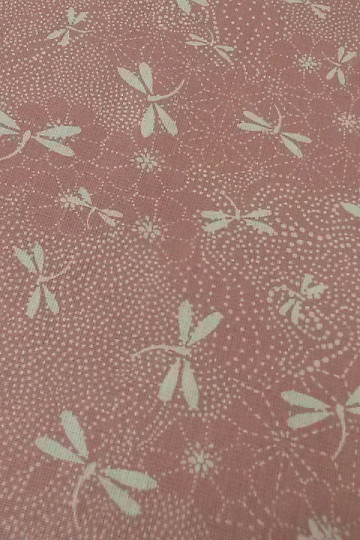 Tessuto di cotone DRAGONFLY rosa