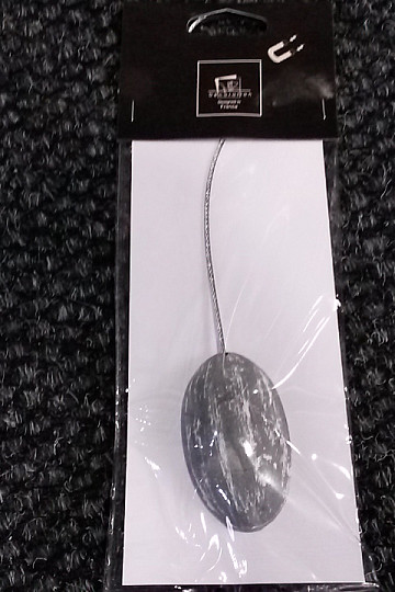 Cravatta di sospensione con magnete grigio-bianco OVALIE