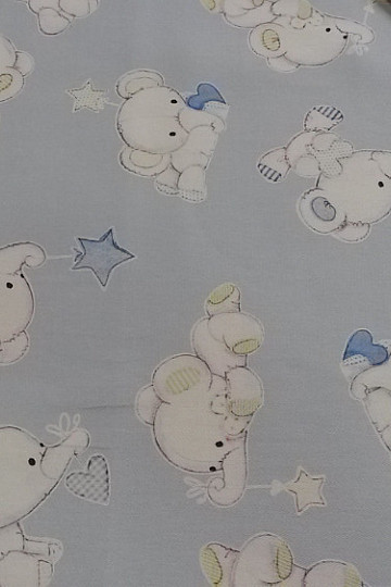 Tessuto decorativo per bambini SLONI blu