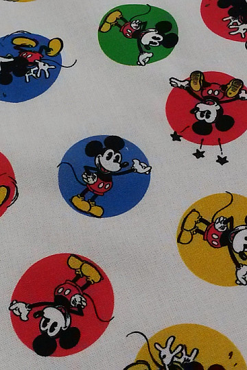 Ruote di TOPOLINO in tessuto di cotone