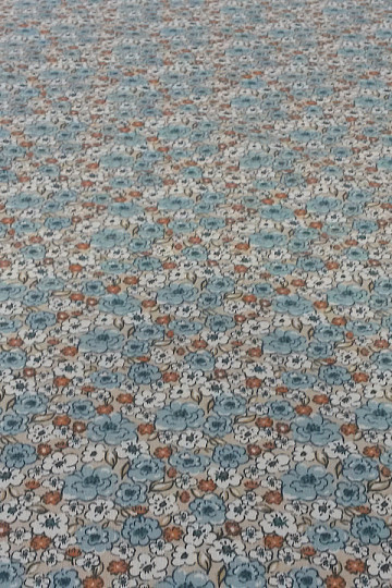 Tessuto di cotone KALMIA blu
