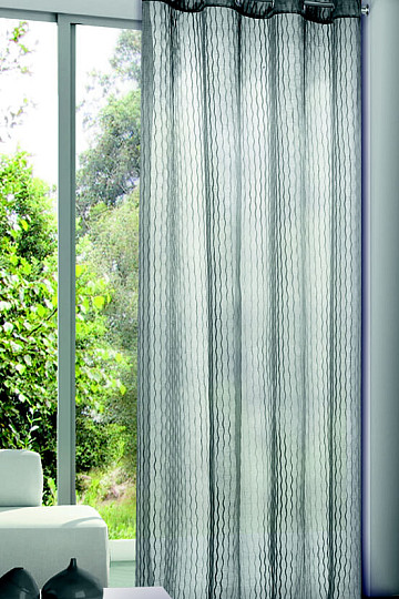 Tenda decorativa leggera OTTO grigio - antracite 135x245