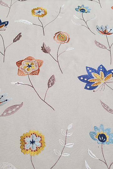 Fiori decorativi ricamati in tessuto RICHMOND multi