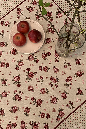Tovaglia arazzo e scialle ROSE