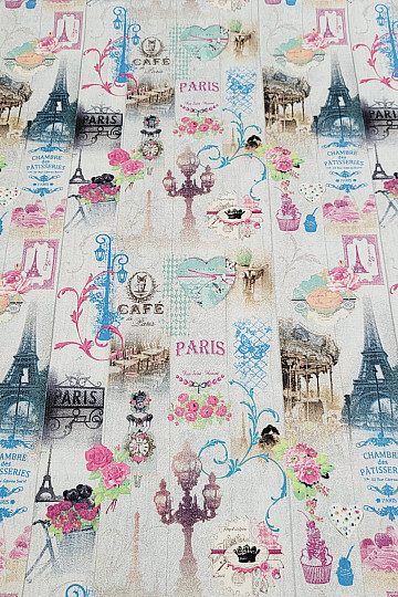 Tessuto decorativo PARIS stampa digitale 3D