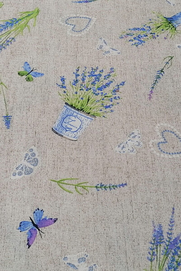 Tessuto decorativo LAVANDA blu