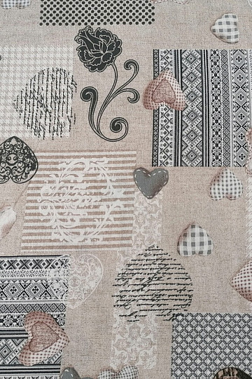 Tessuto decorativo MAX LOVE grigio