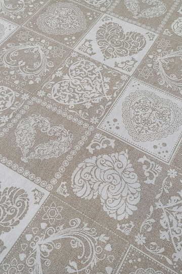 Tessuto decorativo AMORE BLANCO