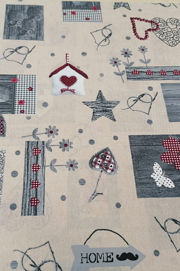 Tessuto decorativo ZERMAT bordeaux