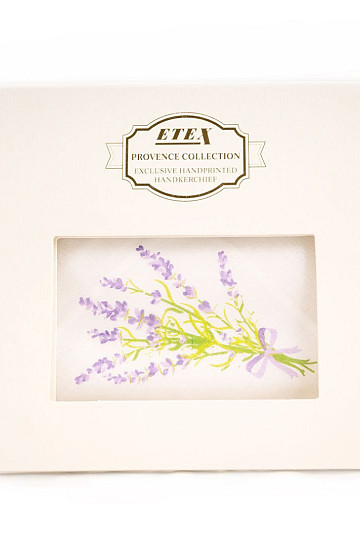 Fazzoletti in tessuto da donna - fazzoletto stampato a mano Lavanda 1 pz